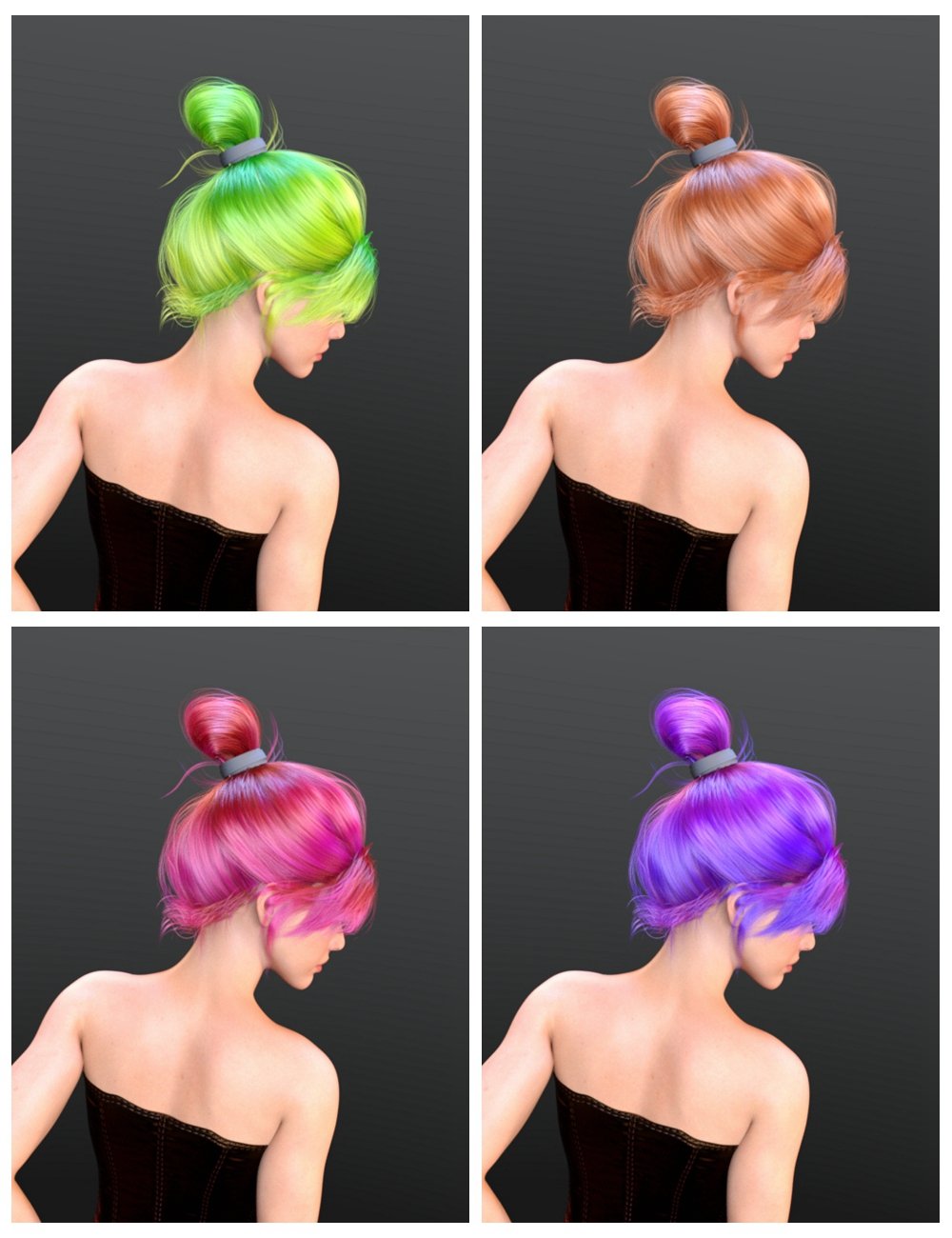 Xila Hair for Genesis 8 and 8.1 Females