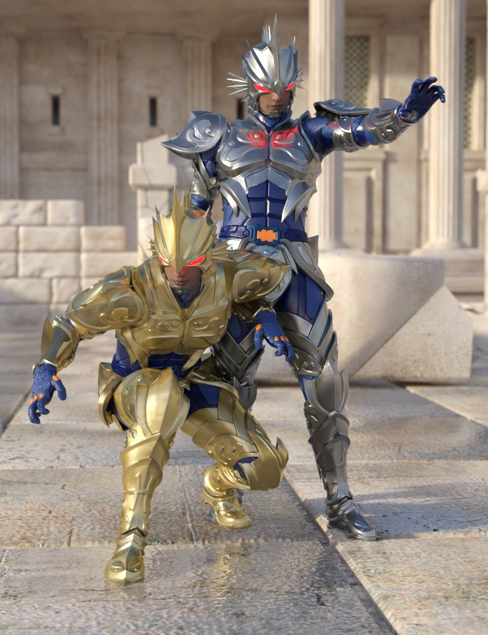 12 Constellation Warriors Series – Pisces for Genesis 8 and 8.1 Male