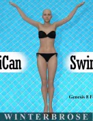 iCan SWIM, Swimming Poses for Genesis 8 Female (G8F)