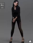 EA dforce Knit Jumper Outfit for Genesis 8 Female