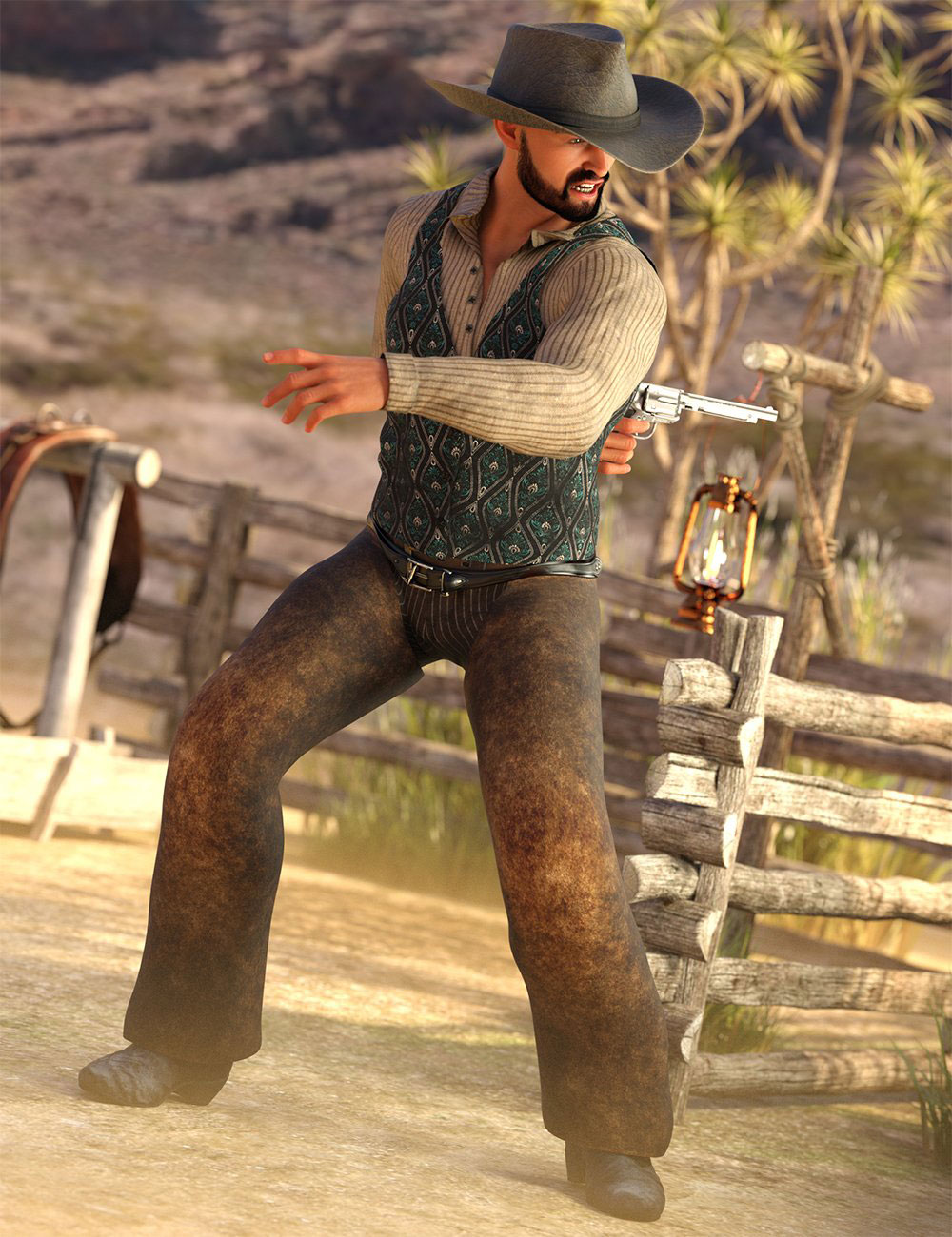 Fugitive Poses for Genesis 8.1 Male