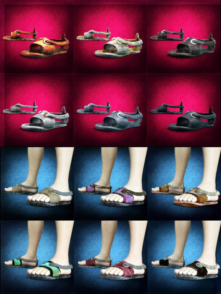 ND Minos Sandals for Genesis 8.1 Male