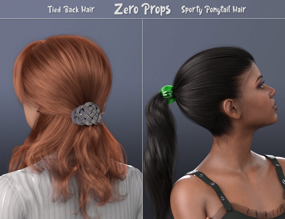 NG 3-in-1 Low Ponytail Hair Accessories - Set 1