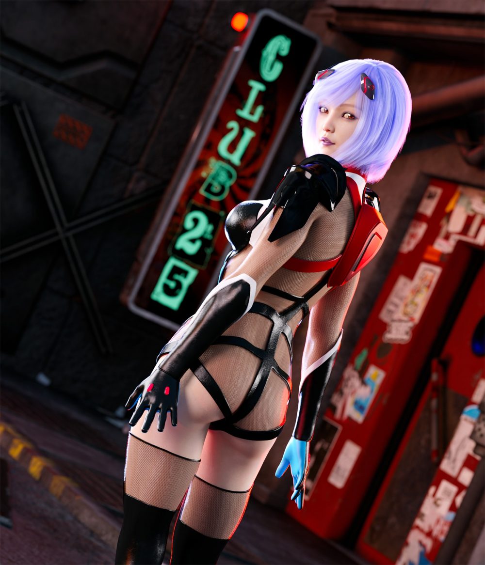 Black Seraphim Suit for Genesis 8 Female