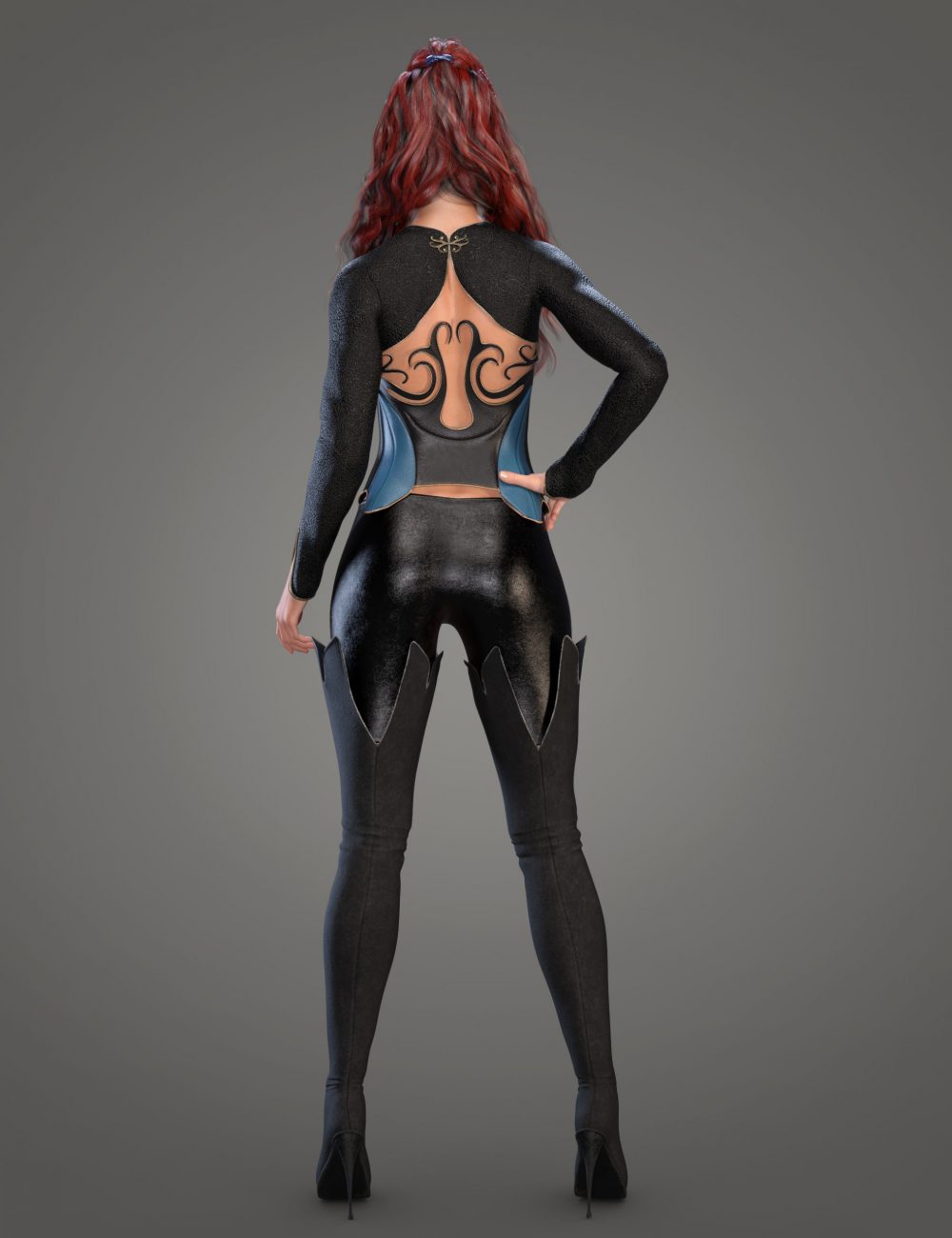 Silent Woods Fantasy Ranger Outfit for Genesis 8.1 Females