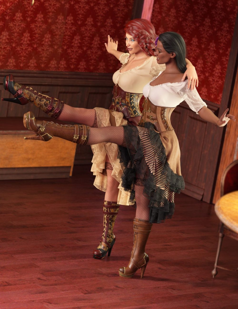 Showgirl Poses for Genesis 8.1 Female