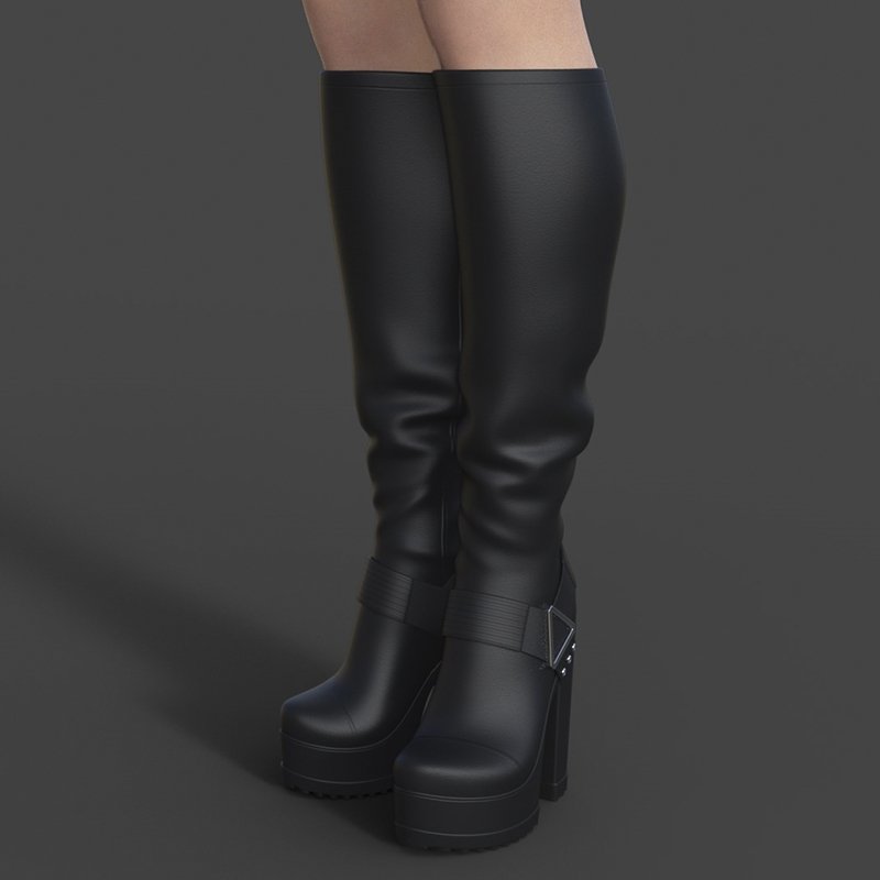 Alice Leather Boots For Genesis 8 Female