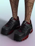 Buffz Platform Sneakers for Genesis 8 Females