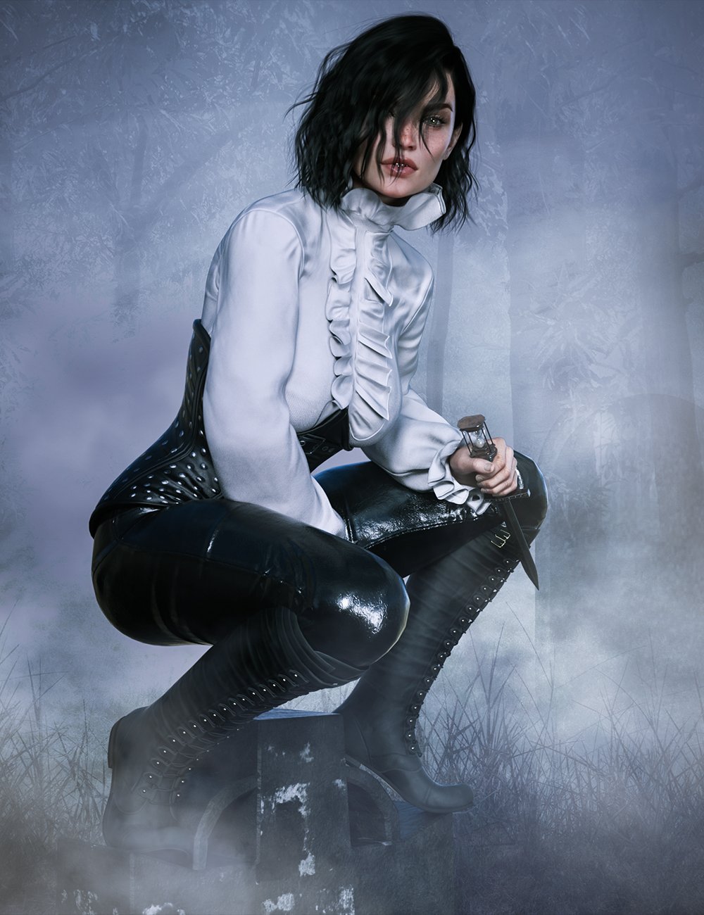 dForce Time's Out Outfit for Genesis 8 and 8.1 Females