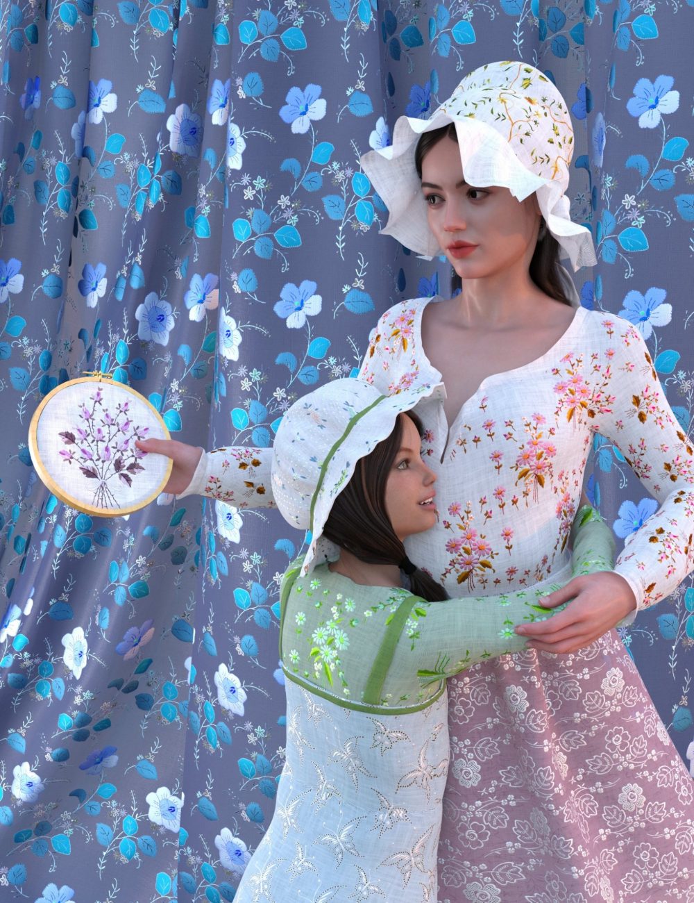 Embroidered Fabric Shader Presets: Linen and Cotton