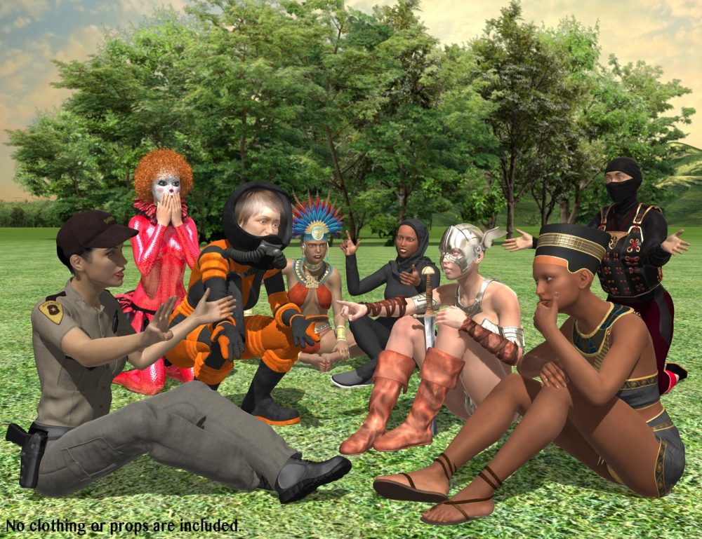 Gossipers Drama Poses for Genesis 8 Female