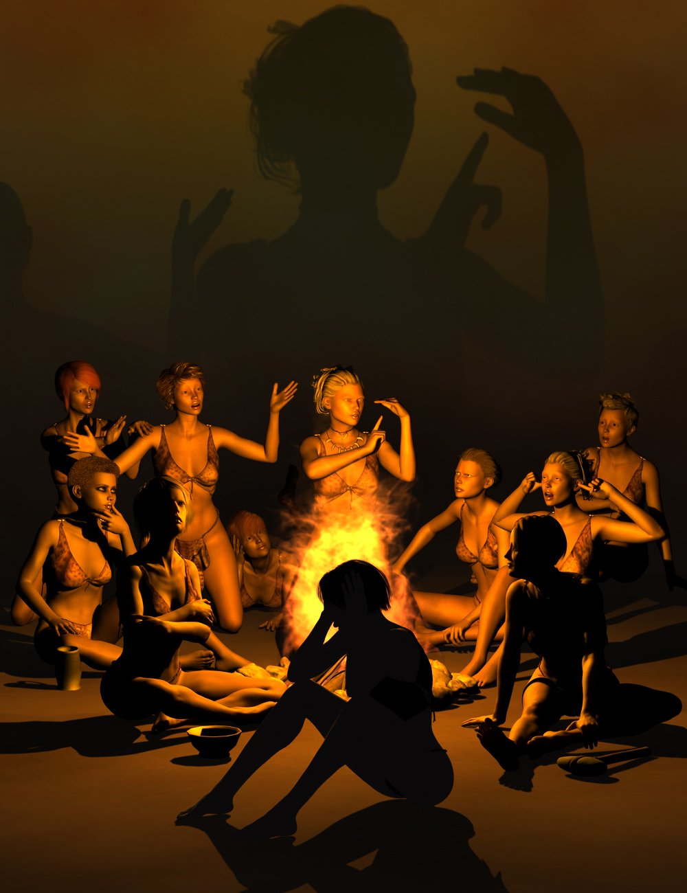 Gossipers Drama Poses for Genesis 8 Female