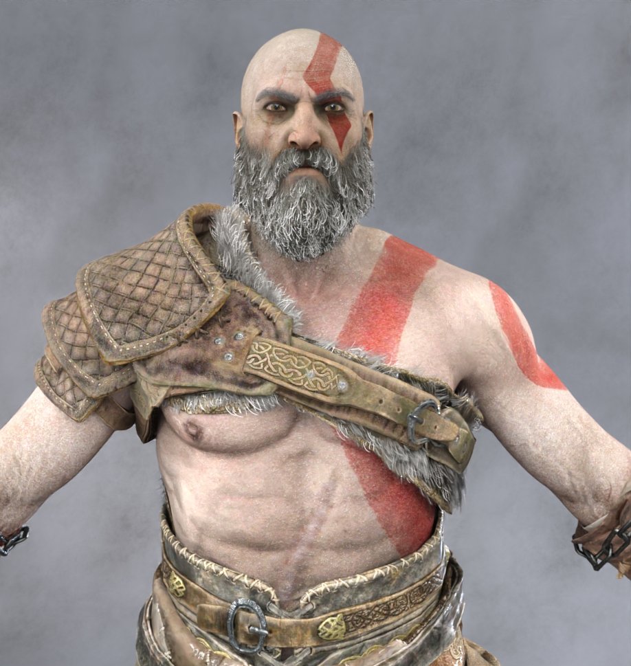 Kratos For Genesis 8 and 8.1 Male