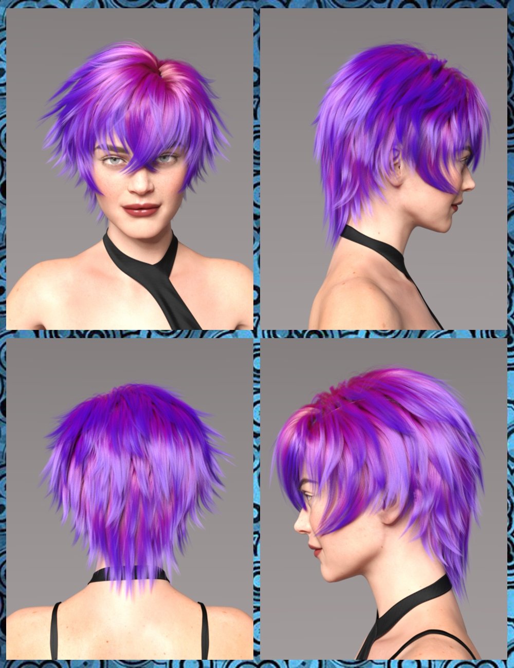 Lala Hair for Genesis 8 and 8.1 Females