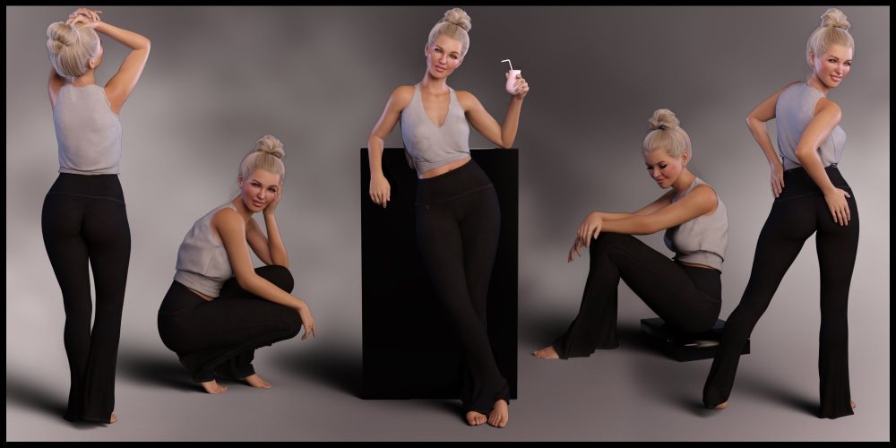 Casually III Poses for Genesis 8.1 Females
