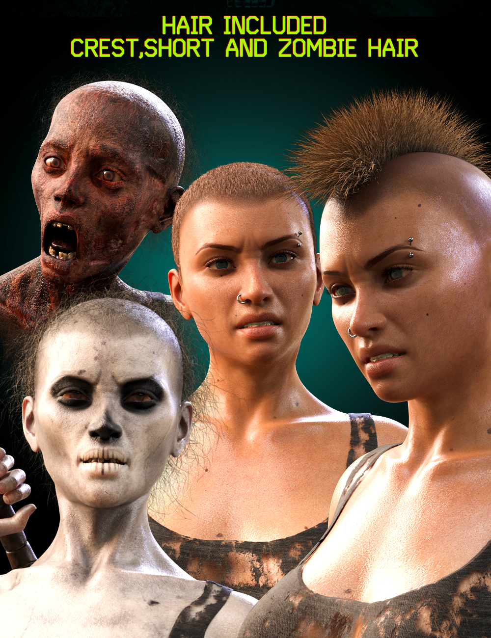 M3D Beth Character, Hair, and Earrings for Genesis 8 Female