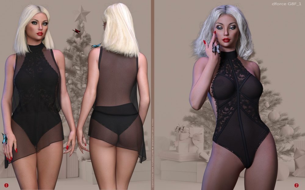 dforce Butterfly Kisses Lingerie G8F/G8F.1