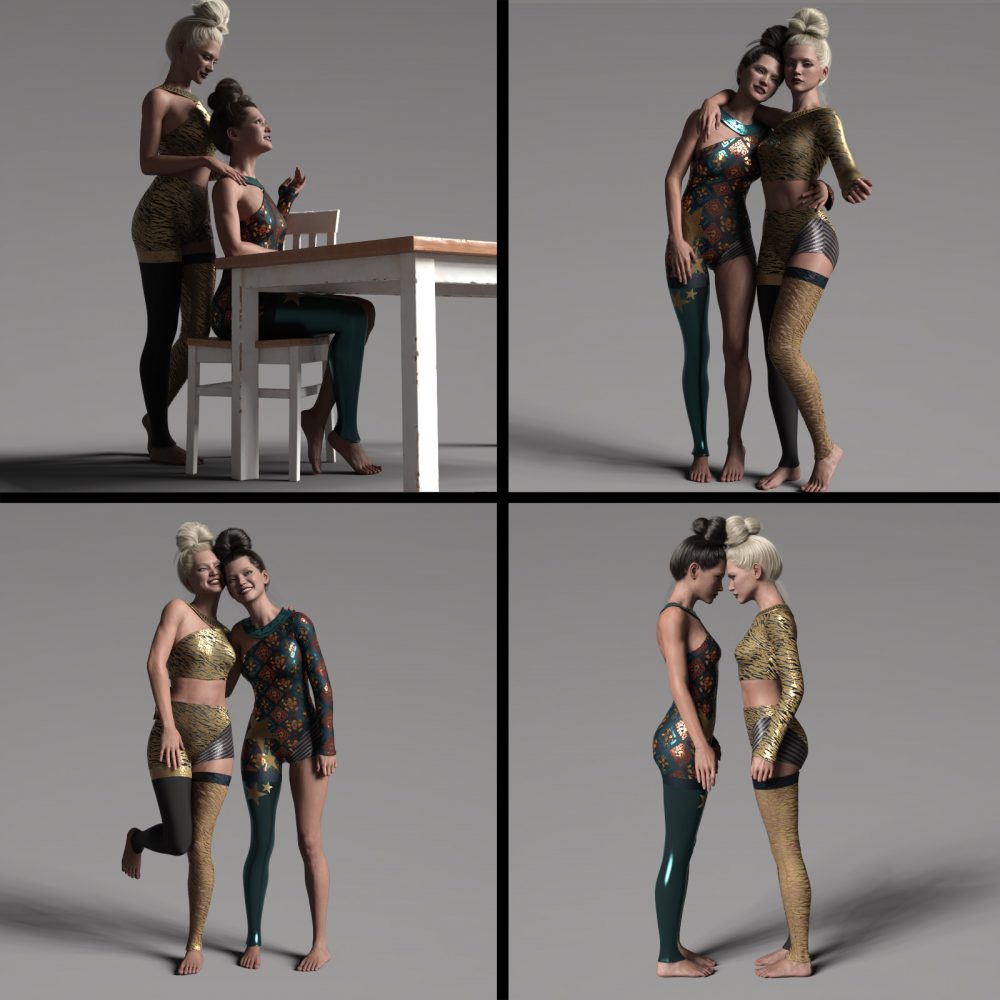 S-Gru idle Poses and animations for Genesis 8 and 8.1 Females