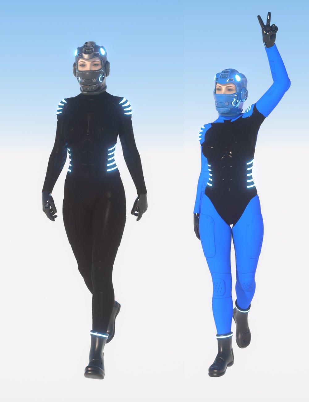 Space Suit Outfit for Genesis 8 Female(s)