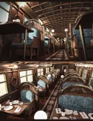 Western Express Train Dining Car