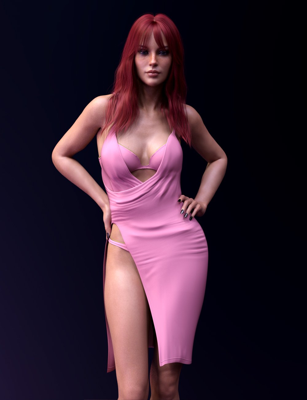 X-Fashion dForce Sleeveless Outfit for Genesis 8 and 8.1 Females