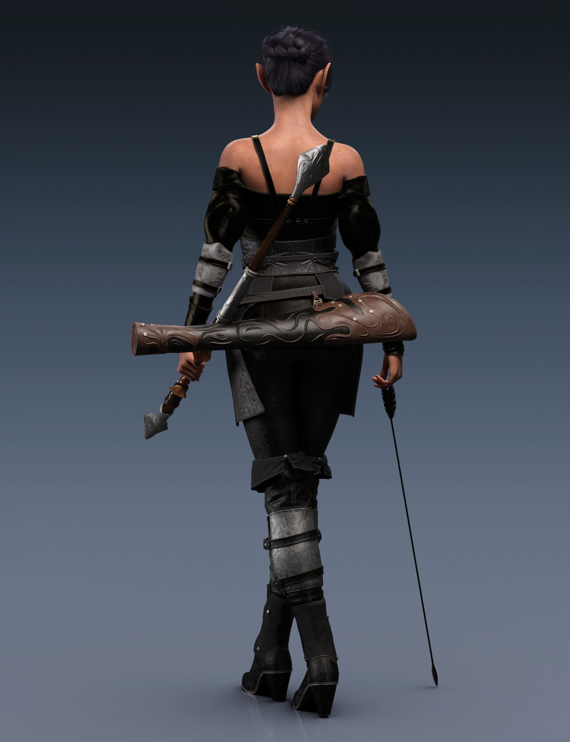 Elf Ranger Outfit for Genesis 8 and 8.1 Females