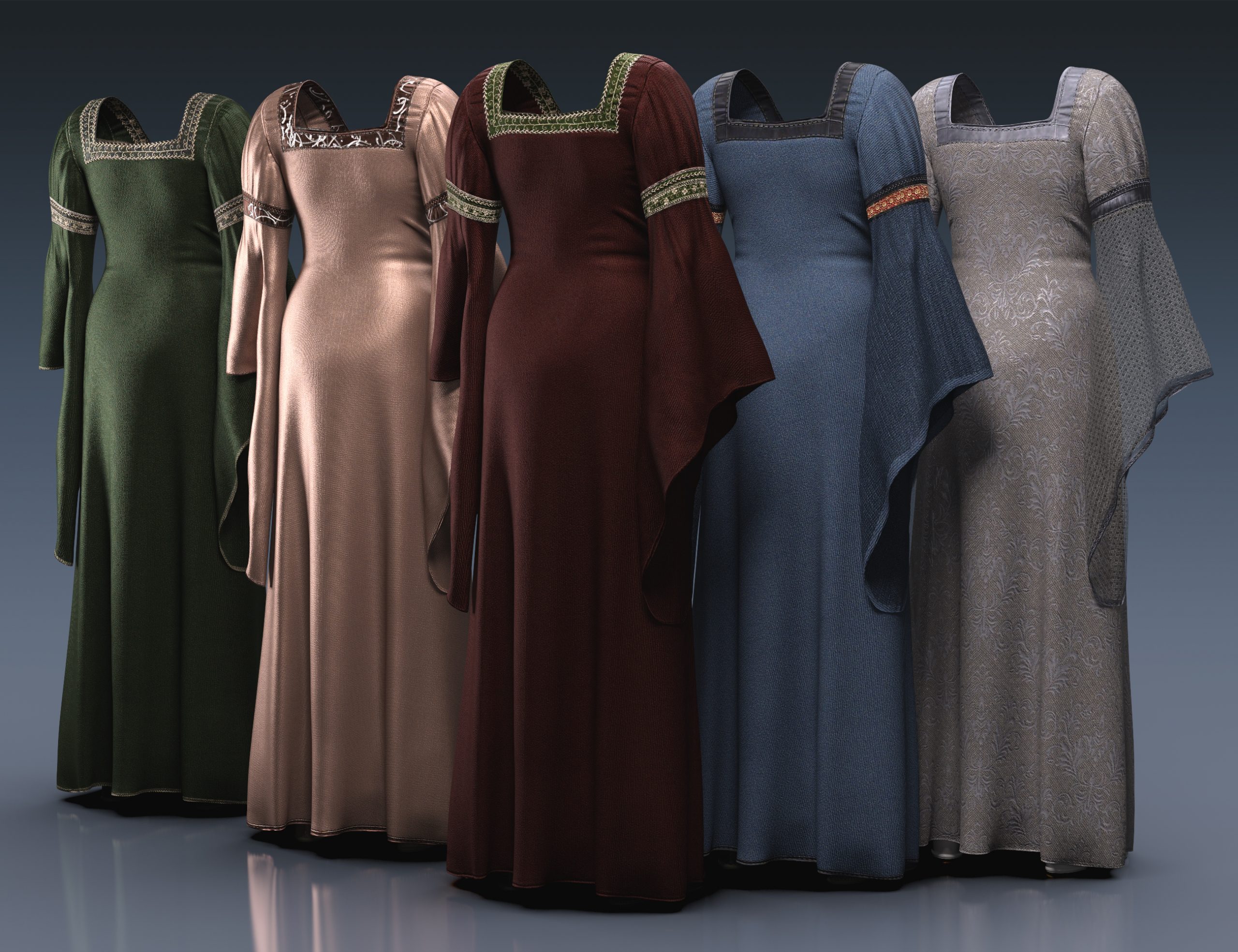 dForce Fair Maiden Outfit for Genesis 9