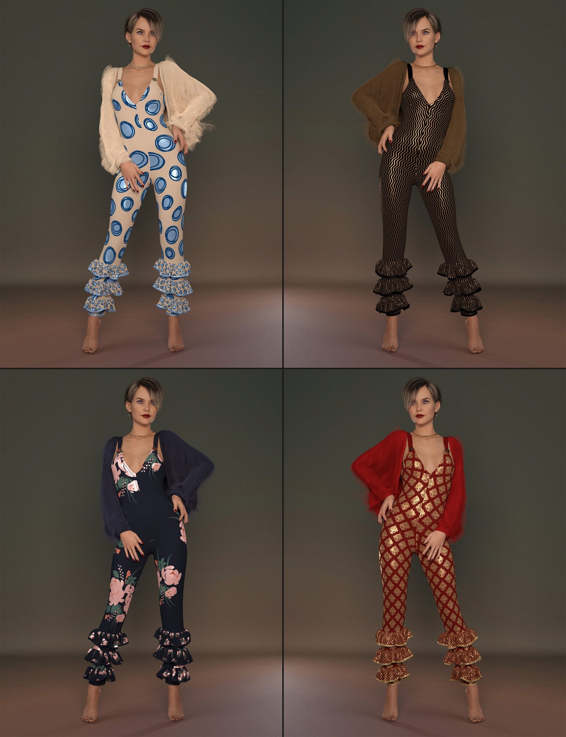 dForce Berry Outfit for Genesis 8 and 8.1 Females