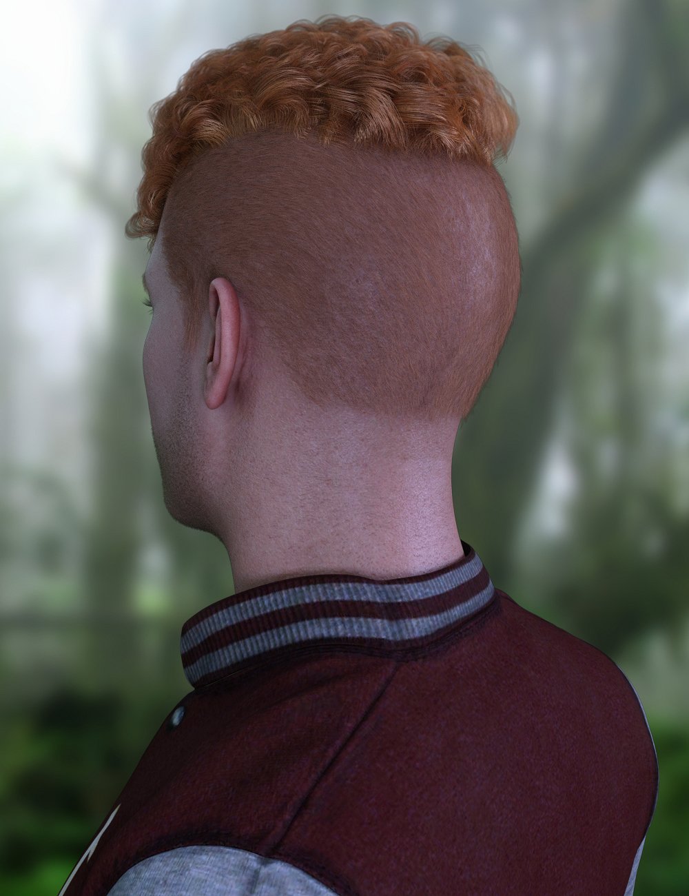 dForce Kevin Hair for Genesis 8 and 8.1 Males