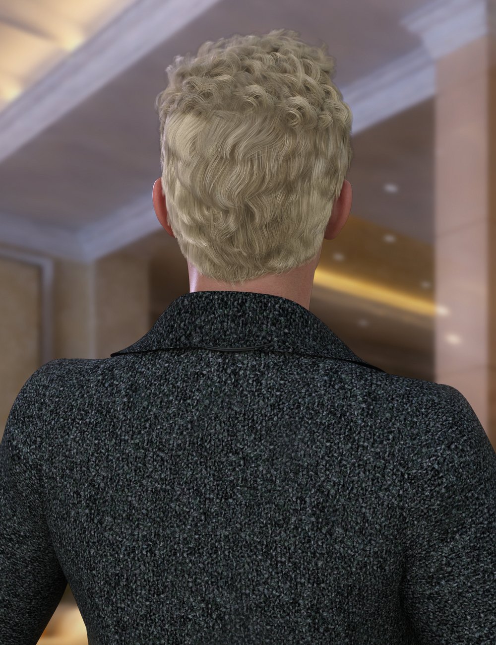 dForce Peter Hair for Genesis 8 Males