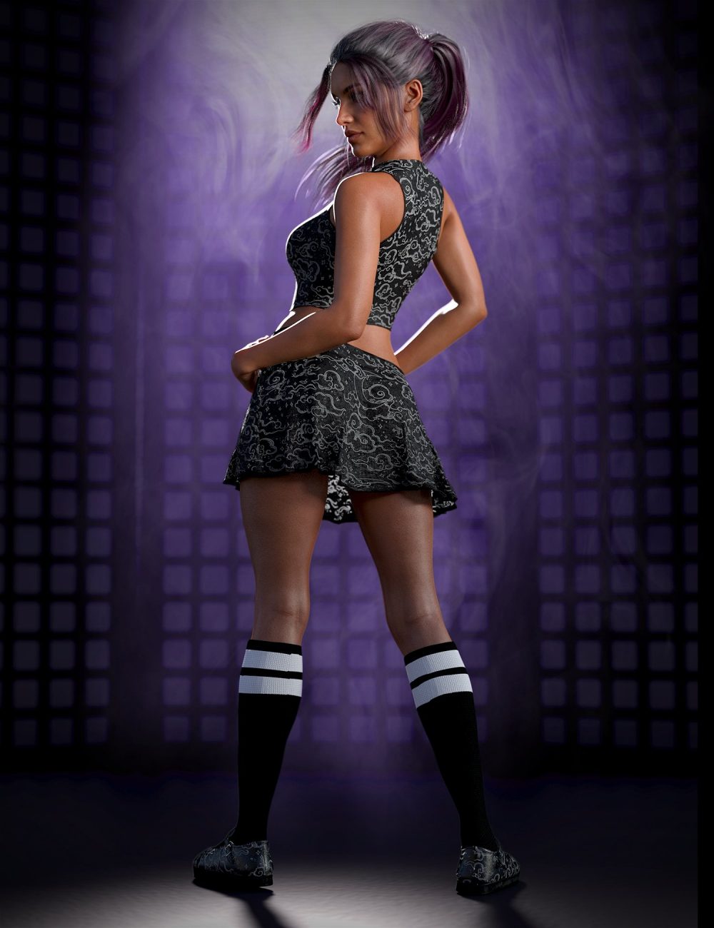 dForce Sugar Rush Outfit - Goth Candy Textures