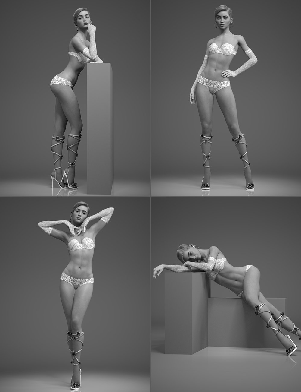 Entice Pose Set for Genesis 8.1 Female