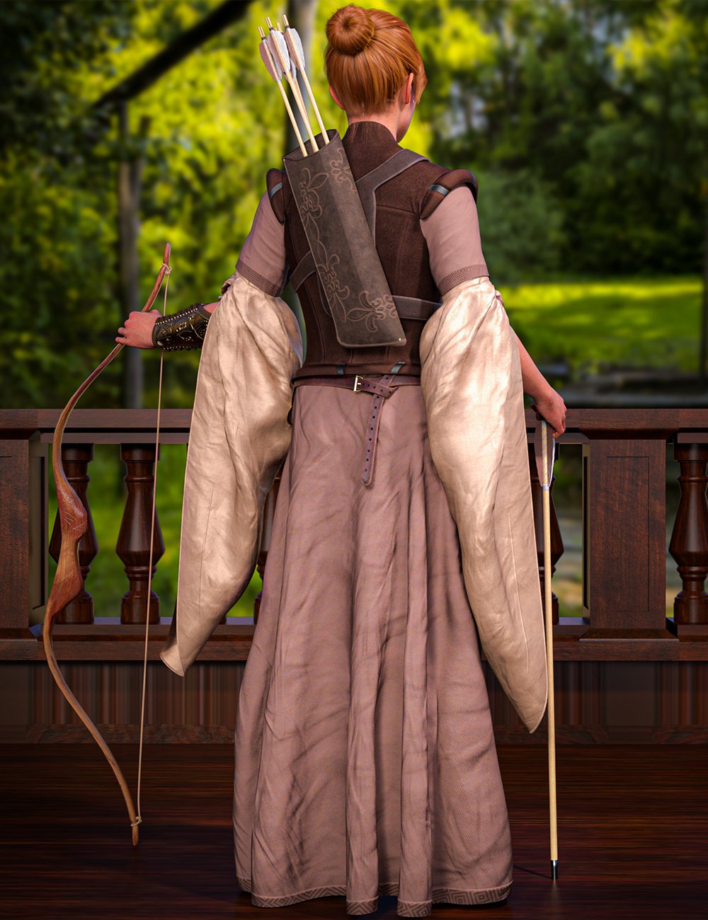 dForce Medieval Style Outfit for Genesis 9