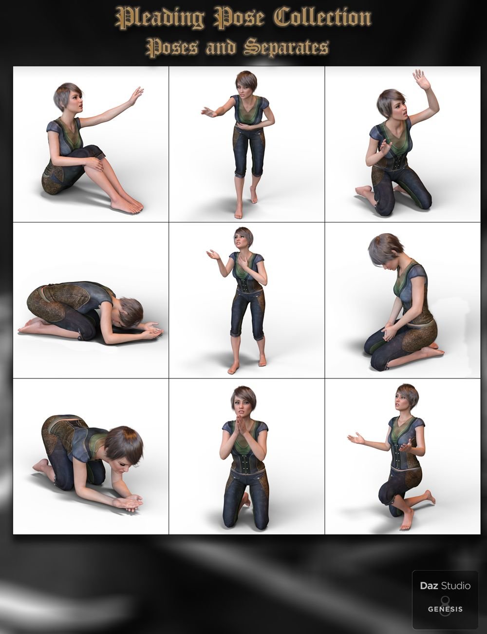 Pleading Poses for Genesis 8 Female