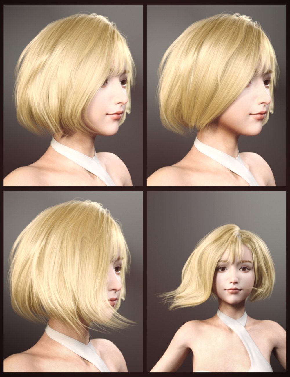 Gwou Hair for Genesis 8 and 8.1 Females