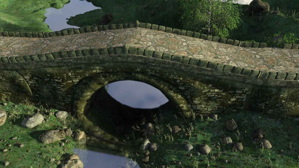 3d Scenery: River End Bridge