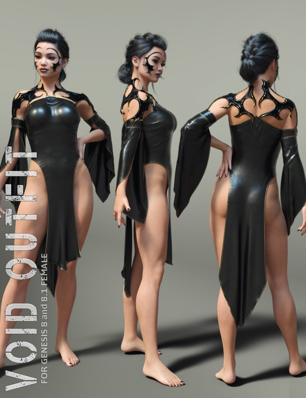 dForce Void Outfit for Genesis 8 and 8.1F