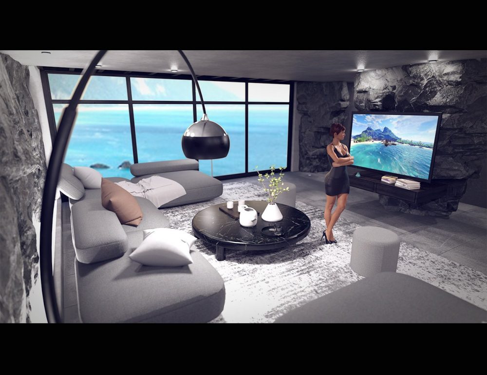 The Cliff House Living Room