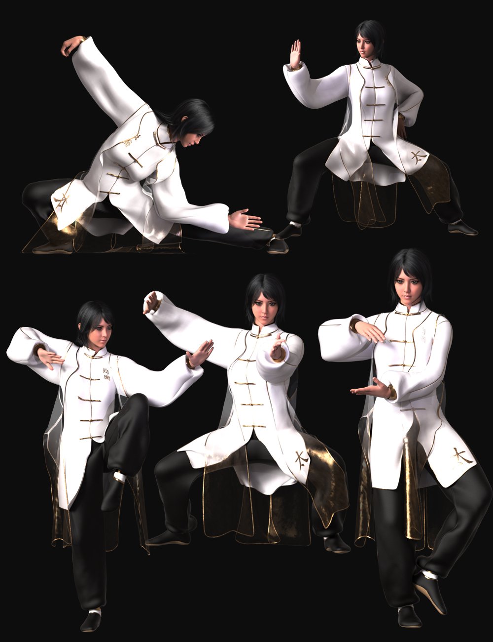 The Way of Chi Poses for Genesis 8.1 Females