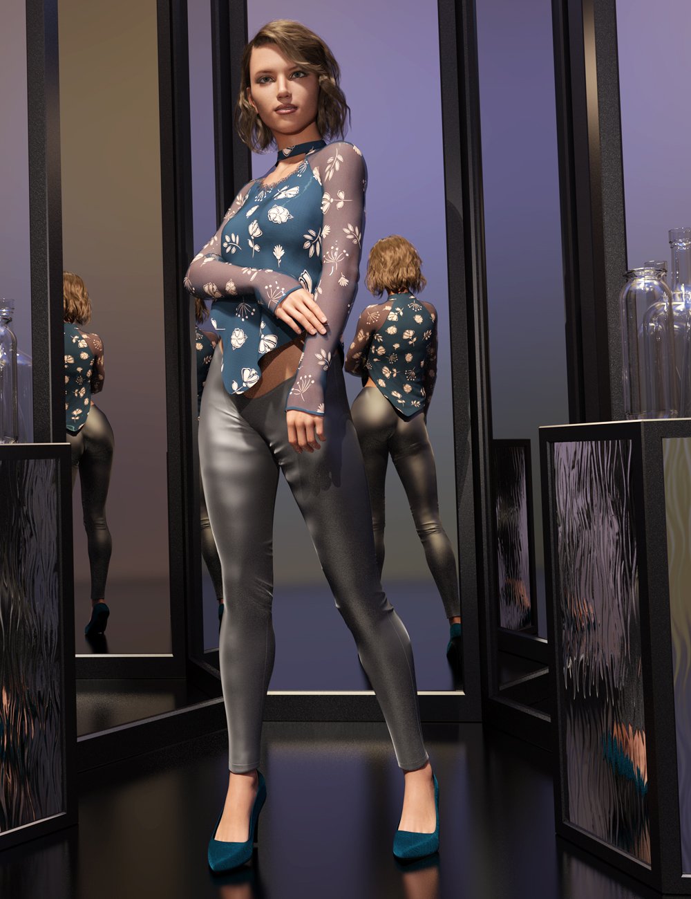Urban Glam Outfit for Genesis 8 and 8.1 Females