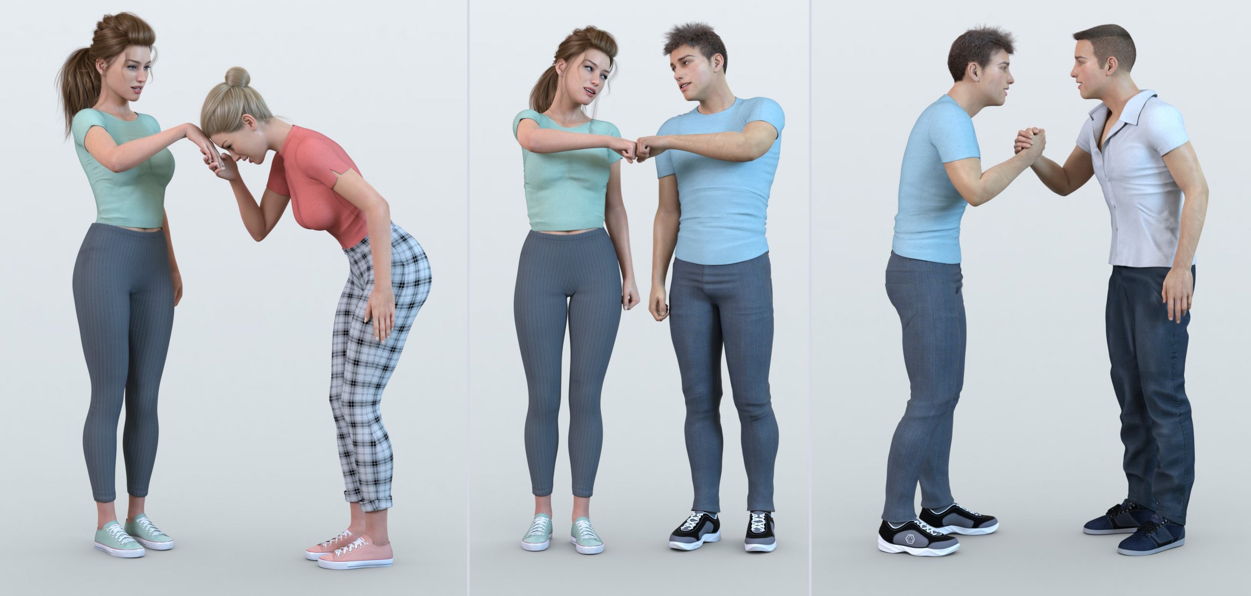 Z Greeting Poses Utility Collection for Genesis 8 and 8.1