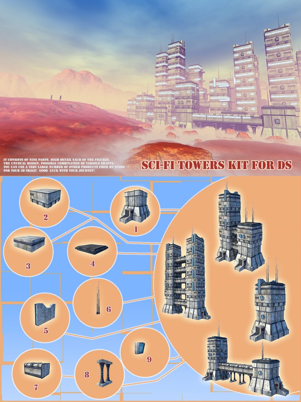 Sci-Fi Towers kit for DS