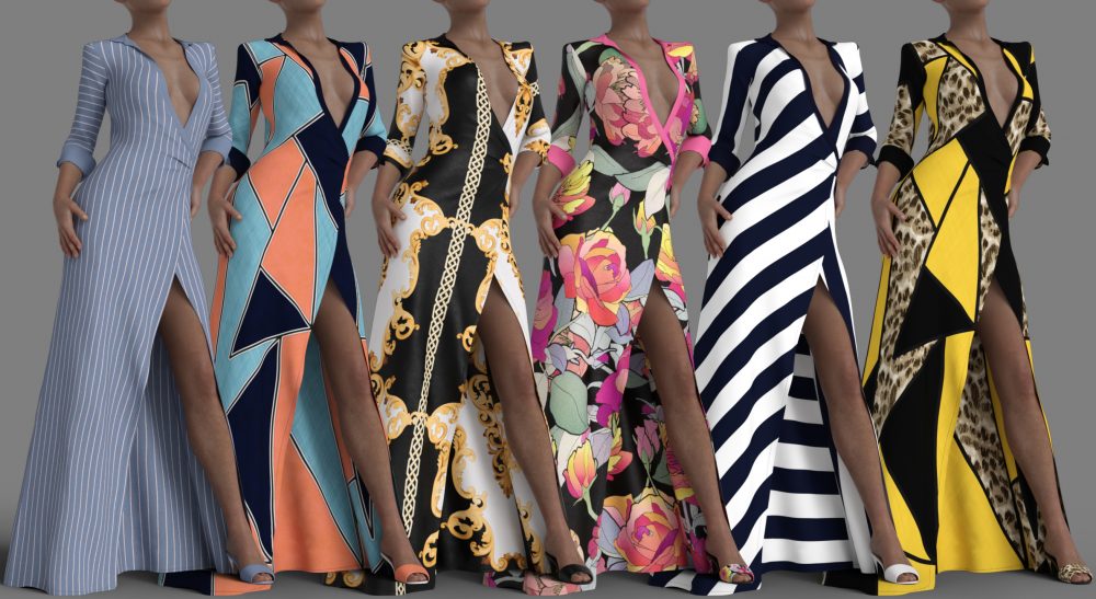 dForce Tres Chic Outfit for Genesis 8 and 8.1 Females