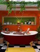 Boho Cottage: The Bathroom