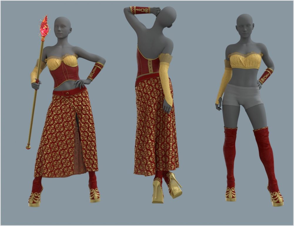 dForce Florentine Outfit for Genesis 8 and 8.1 Females