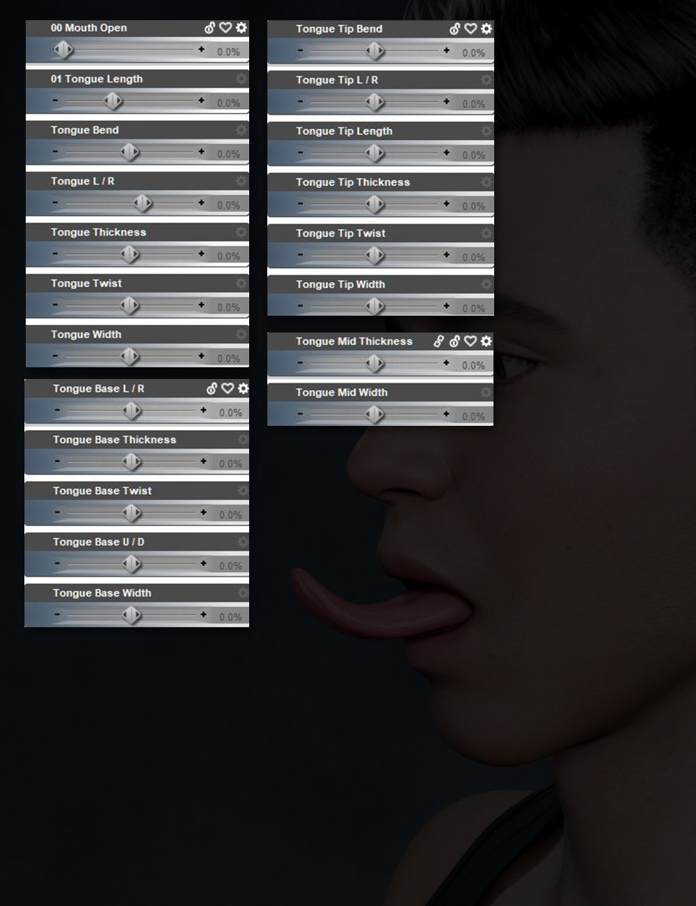 Easy Tongue Control for Genesis 9