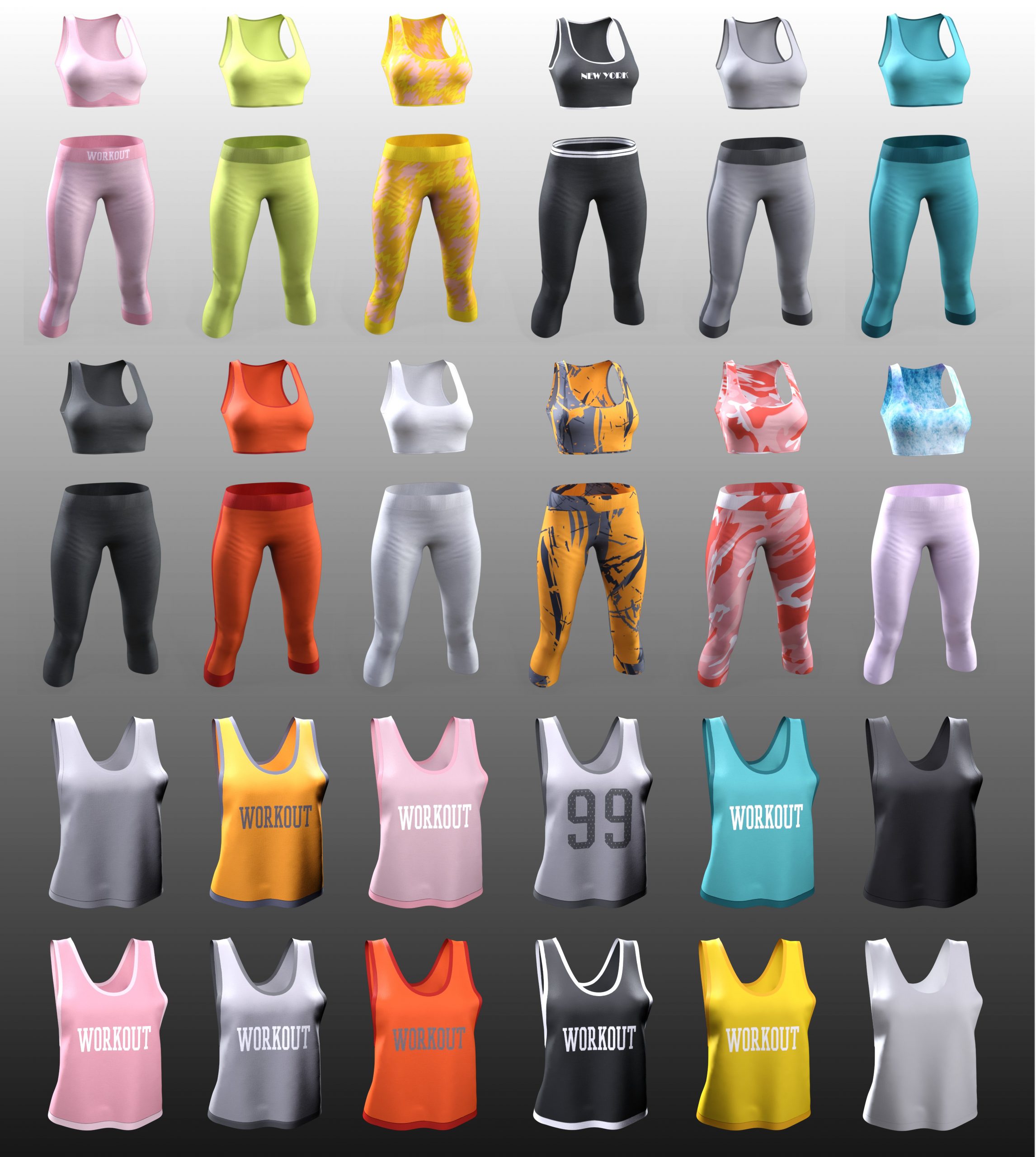 FG Workout Outfit for Genesis 8 and 8.1 Females