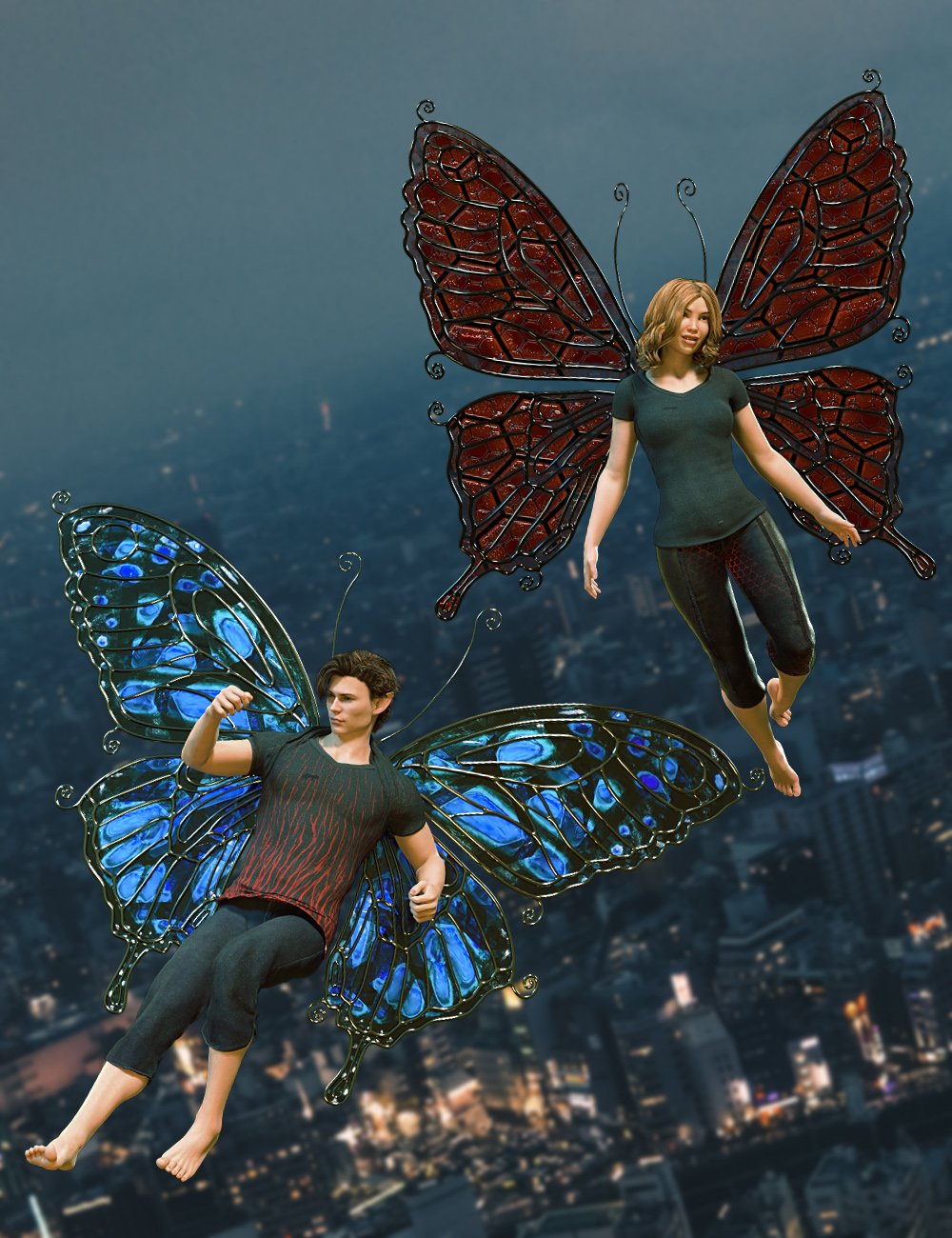 Morphing Butterfly Wings for Genesis 8