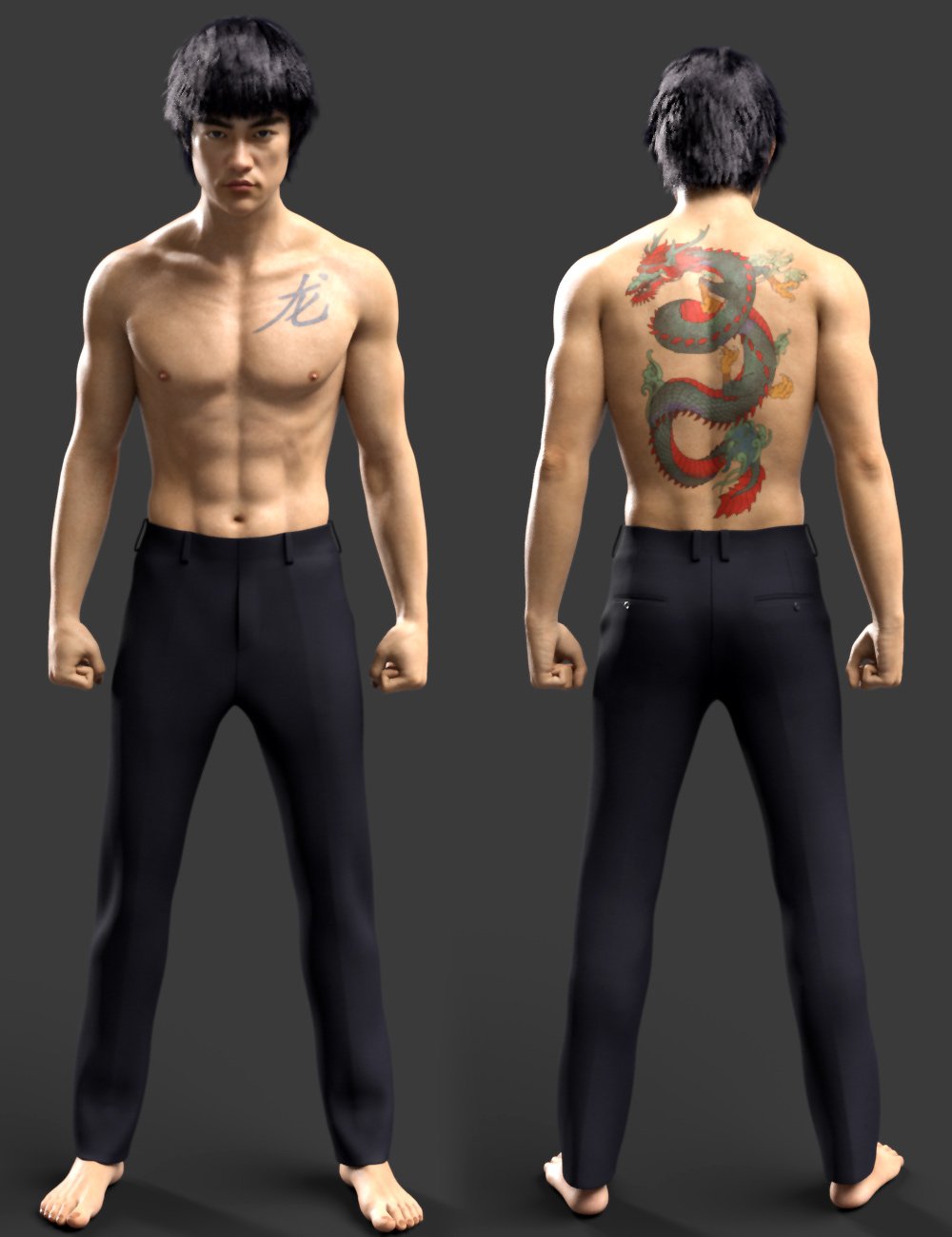 MSO Loong HD for Genesis 8.1 Male