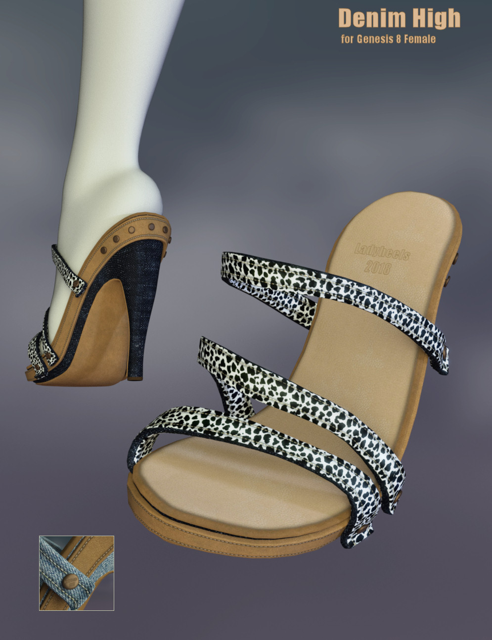 Denim High for Genesis 8 Female